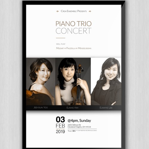 Professional Piano Trio Program