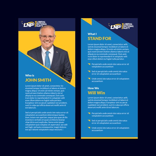 Political Candidate Brochure Ontwerp door a y a n