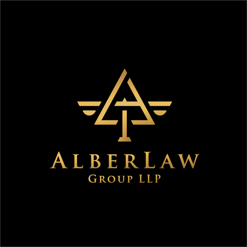 Law office firm logo keep Alber Law separate it looks better Design by canda