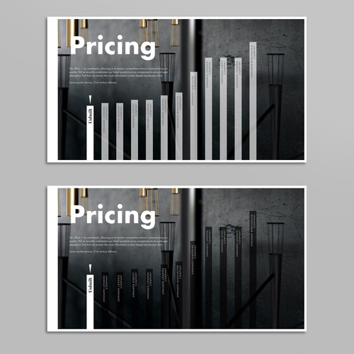 Powerpoint presentation for 3D visualisation company Design by velvetmade