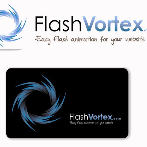 FlashVortex.com logo Design por AptanaCreative™