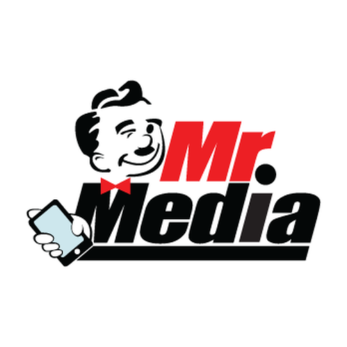 Design a logo for Mr. Media. A new name in mobile entertainment. Design by ✅ cybrjakk