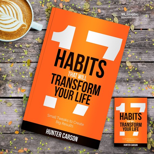E-Book / PDF Guide Cover Design: 17 Habits That Will Transform Your Life Design por 99_Graphic