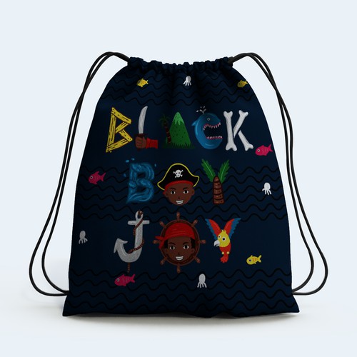 Drawstring Bag Designs for Boys Design by thegarapan