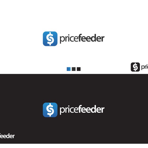 PriceFeeder.com Logo design contest Diseño de bamba0401