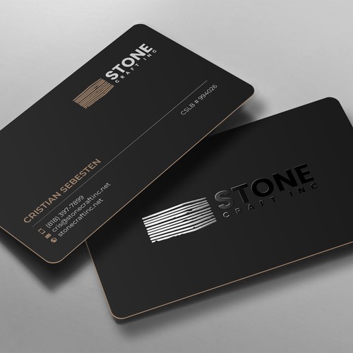 Business Card - Stone Craft Design réalisé par chandrayaan.creative