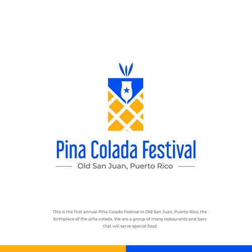 Design Piña Colada Festival Logo and Branding Package di smitadesign