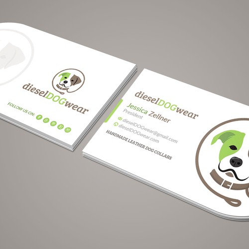 Design a stunning business card for a dog loving company Design by TSproults