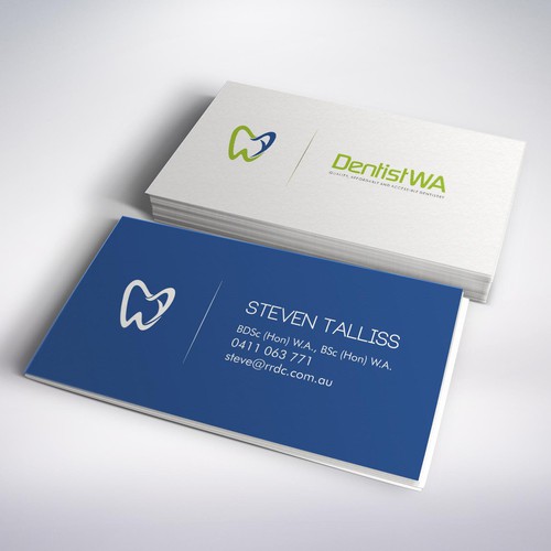 grintdeverauxさんのcreate professional cards for our dental businessデザイン