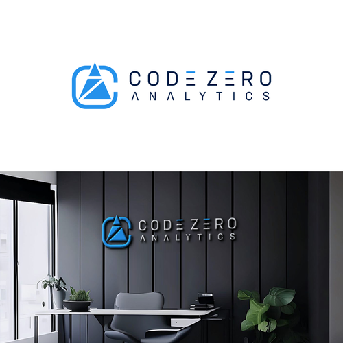 Do data right! Code Zero Analytics logo design Design by HelloBoss