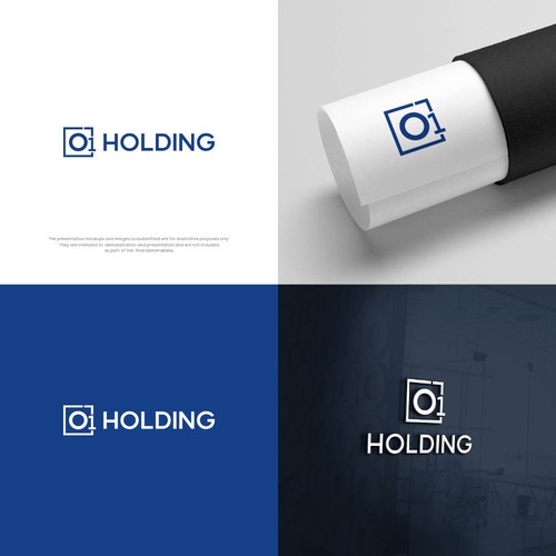 "Logo for O1 HOLDING" winning Postcard, flyer or print