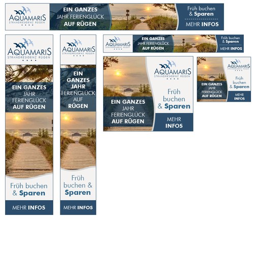 "Create Google remarketing banners for Hotel Aquamaris Strandresidenz  Rügen" winning  by Hristo Itchov