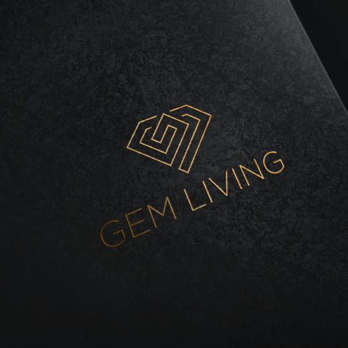 Geometrical, minimalist, modern brand design for Gem Living Design by bberes99