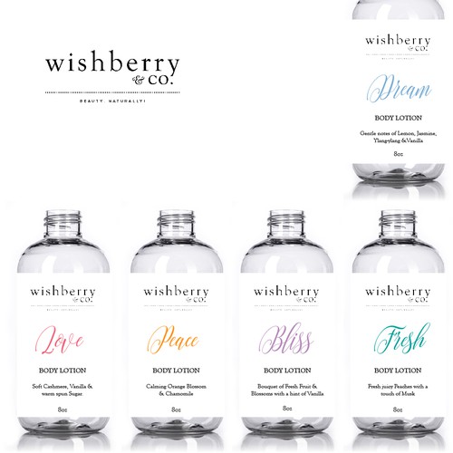Wishberry & Co - Bath and Body Care Line Diseño de LulaDesign