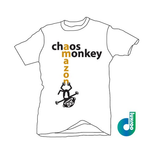 Design the Chaos Monkey T-Shirt Ontwerp door luxroo