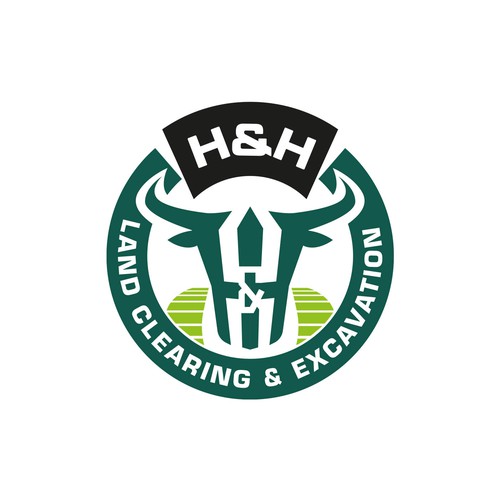 LOGO AND LETTER HEAD FOR H&H LAND CLEARING AND EXEXCAVATION Design réalisé par ivek_design