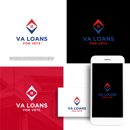Unique and memorable Logo for "VA Loans for Vets" デザイン by digipro.id