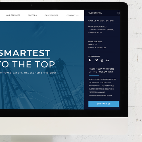 Smart, Clean, Professional - Scaffold Company Website Design by Antons Collective