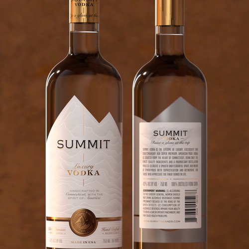 Luxury Vodka label/packaging Design by Renata_Costa