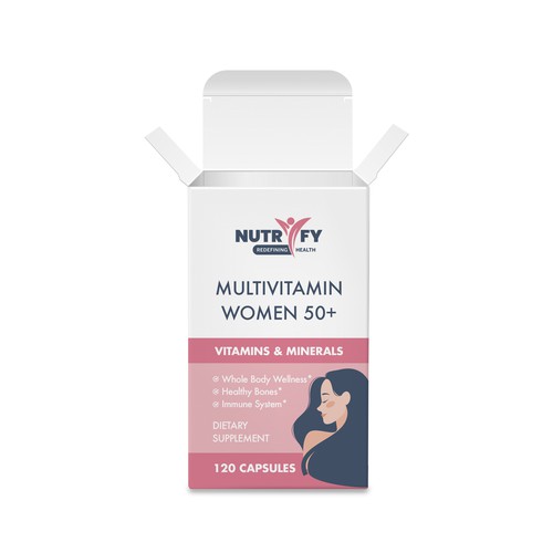 Design a premium packaging for Multivitamin for women 50+ brand for Nigerian Consumers Design réalisé par creationMB