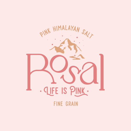 Design a logo for a Pink Himalayan Salt brand Design by artdesigns-by-d