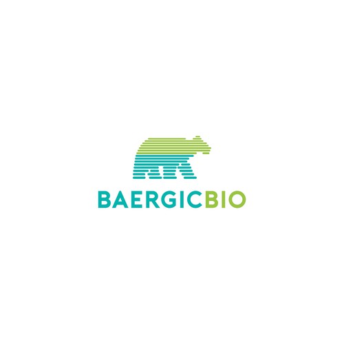 Design a biotech company logo including imagery of a bear. Design by idekumanson