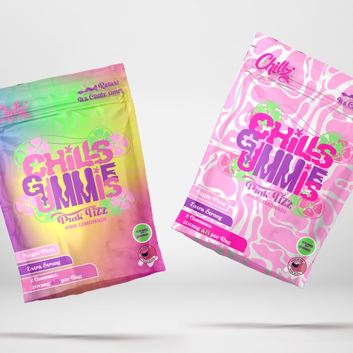 CHILLZ CBD Brand need his new packaging for his DELTA 8 Gummies Design by JoyDesign:)