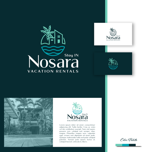 Modern Tropical 🌴 vacation rentals in Costa Rica - logo needed Design by Direwolf Design