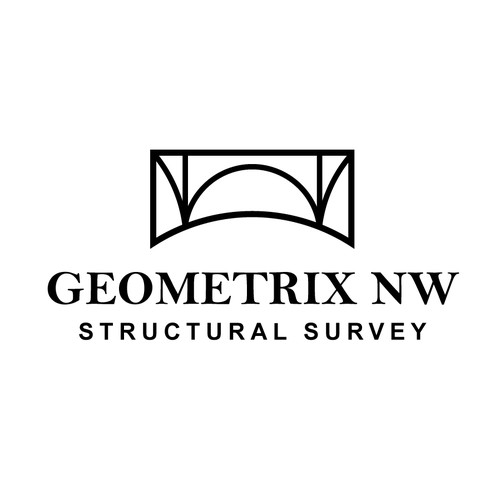 Bridge Construction Logo for Geometrix NW Design by Austin Studios