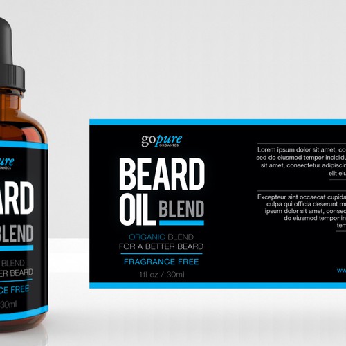 Create a High End Label for an All Natural Beard Oil! Réalisé par Kachus