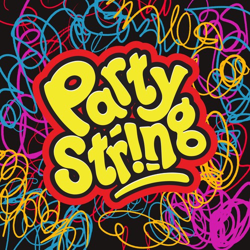 SILLY STRING LOGO + BACKGROUND Design by hartawan®