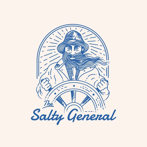 Salty New England General Store / sandwich shop combining classic text & modern imagery Design by Nacer Filez