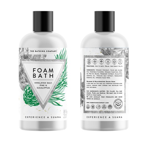 Foam Bath Bottle Labels Design by bcra