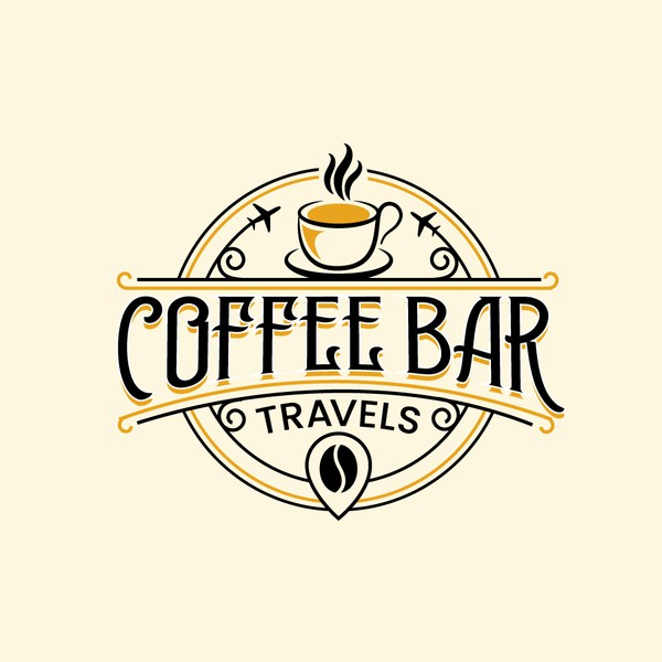 Bold logo for Coffee Bar Travels 