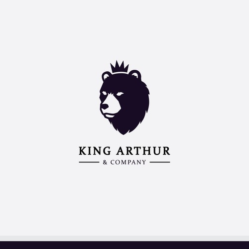 Need an iconic bear logo for King Arthur & Company. Design by axan