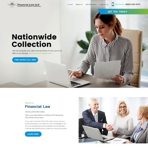 Debt Collection Website Design by RWI⚡