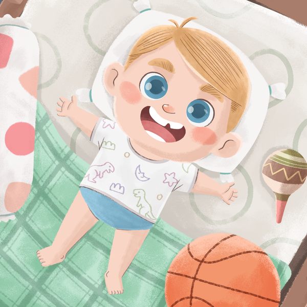 cute baby illustration