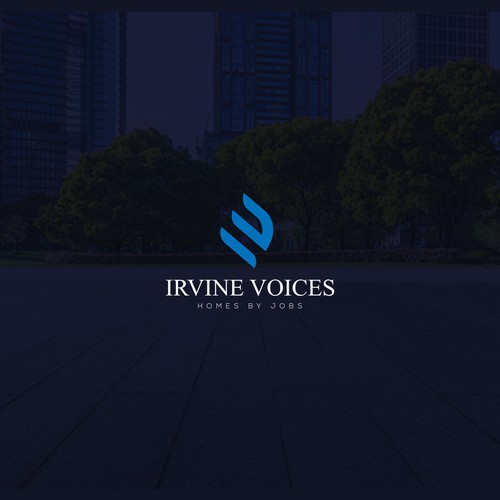 Irvine Voices - Homes for Jobs Logo Ontwerp door brancut_yuk