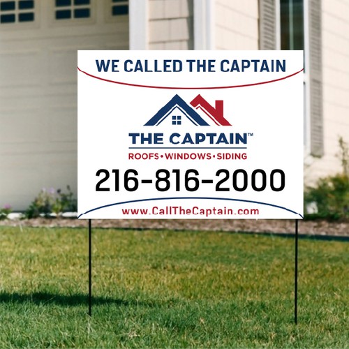 Yard Sign Design - We Called The Captain! Design von Shifat99d
