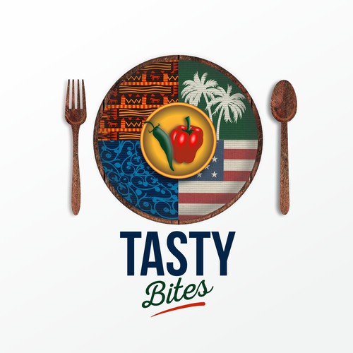 Design a Bold, Soulful Logo for Tasty Bites – Caribbean Meets Southern Comfort Design by Junebug