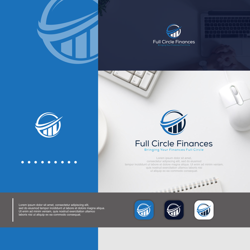 Simple but eye catching Full Circle logo for retirees Design by axioo