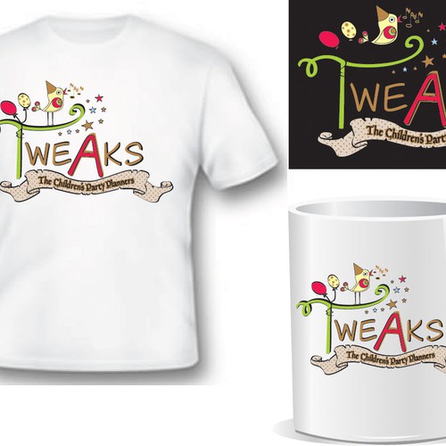 logo for Tweaks - The Children's Party Planners Design by piripal