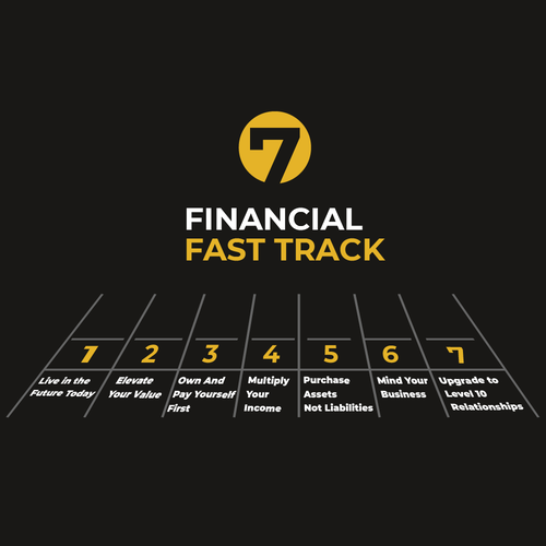 I need a hip "Financial Fast Track" illustration for my new book. If you win, I have 20 plus more. Design by Armand Par