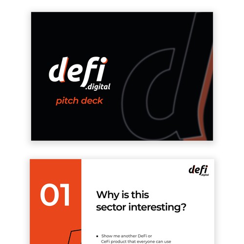 2 Slide EASY Web3 Pitch Template - Defi.Digital Design by IDEA Logic✅✅✅✅