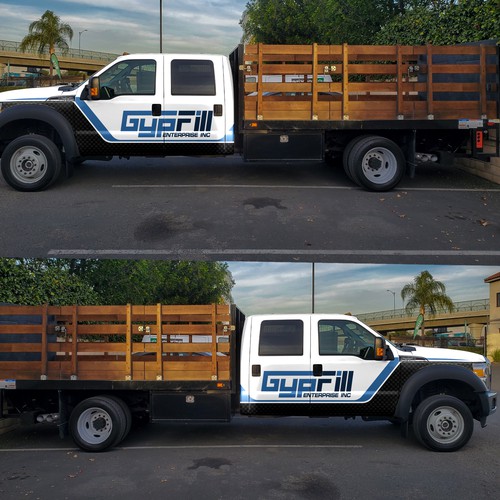 trucks wrap design Design by DuhaCreative