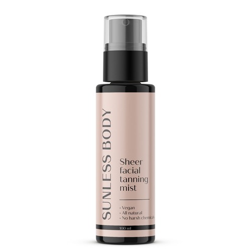 SUNLESS TANNING PRODUCT Design by Krasi Miletieva