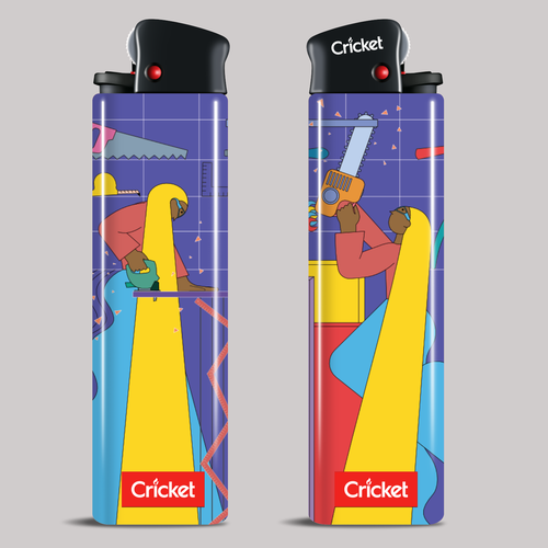 Create illustrations for a limited collection of Cricket Lighters (Multiple Winners) Design by Twoolw