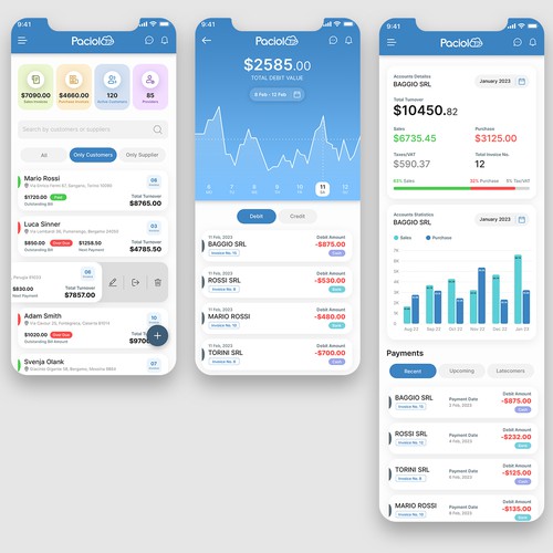 accounting application mobile Design by sandy#ogma