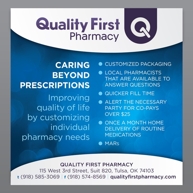 Quality First Pharmacy Ad