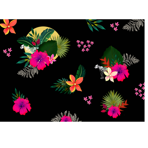 Tropical Fabric Print - Textile Designers & Illustrators Los Angeles fashion brand needs your designs Design by ash00 Designs